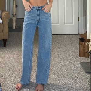 HM Light Wash Wide Leg Jeans